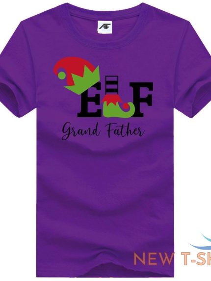 elf grand father daddy print christmas t shirt mens 100 cotton xmas top tees 0.jpg