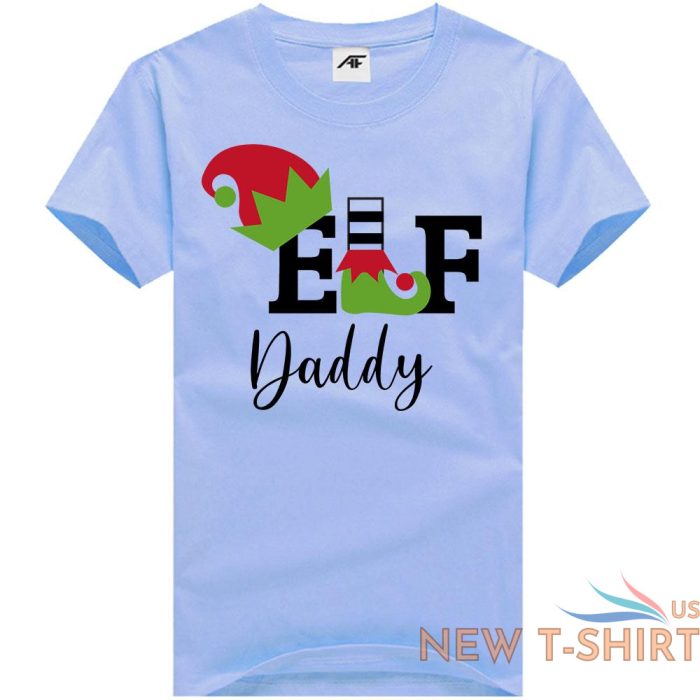 elf grand father daddy print christmas t shirt mens 100 cotton xmas top tees 4.jpg