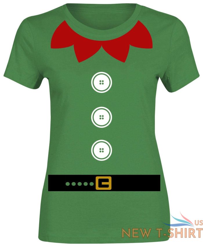 elf style print t shirt christmas women girls xmas short sleeve top cotton tee 3.jpg