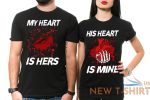 funny couple halloween costumes funny blood skeleton hands holding hearts shirts 0.jpg