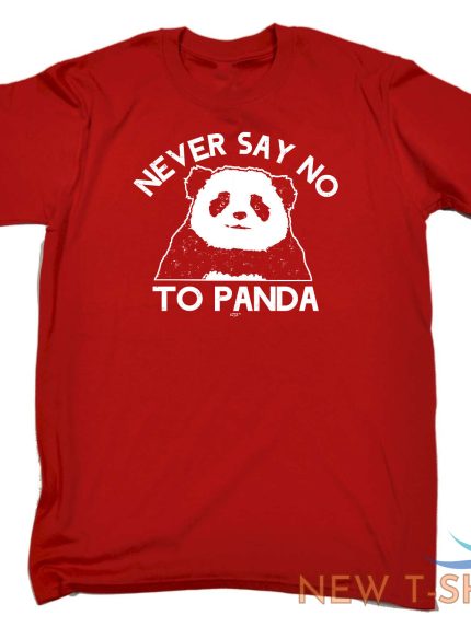 funny kids childrens t shirt tee tshirt never say no to panda 0.jpg