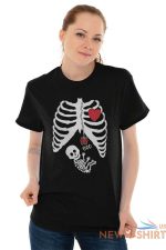 funny pregnant halloween cute skeleton baby womens short sleeve crewneck tee 4.jpg