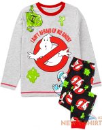 ghostbusters pyjamas boys kids monsters grey long length t shirt pjs 0.jpg