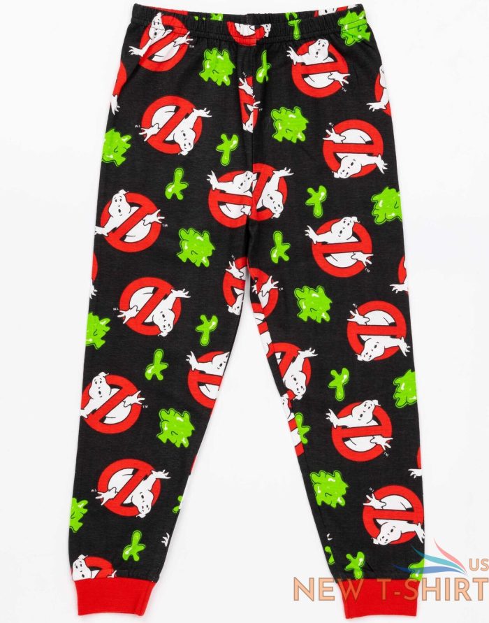 ghostbusters pyjamas boys kids monsters grey long length t shirt pjs 5.jpg