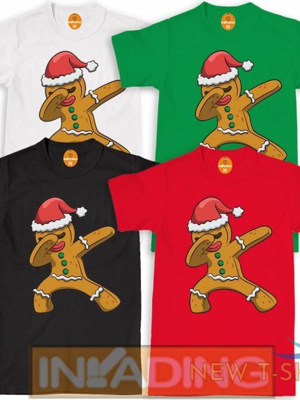 gingers dab christmas t shirt funny dancing santa gingerbread xmas adult kids 0.jpg