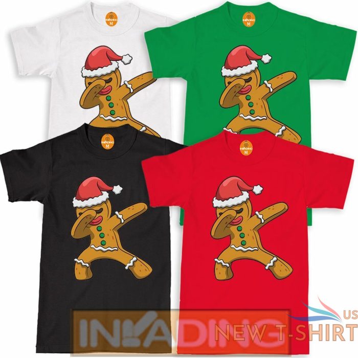 gingers dab christmas t shirt funny dancing santa gingerbread xmas adult kids 0.jpg