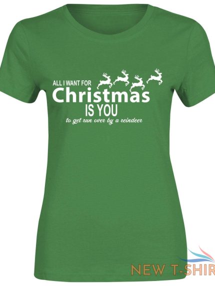 girls all i want for christmas print t shirt cotton tee ladies short sleeve top 0.jpg