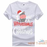 girls i want hippopotamus for christmas print t shirt womens xmas party top 0.jpg