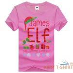 girls james elf print christmas t shirt womens xmas short sleeve party top tees 0.jpg