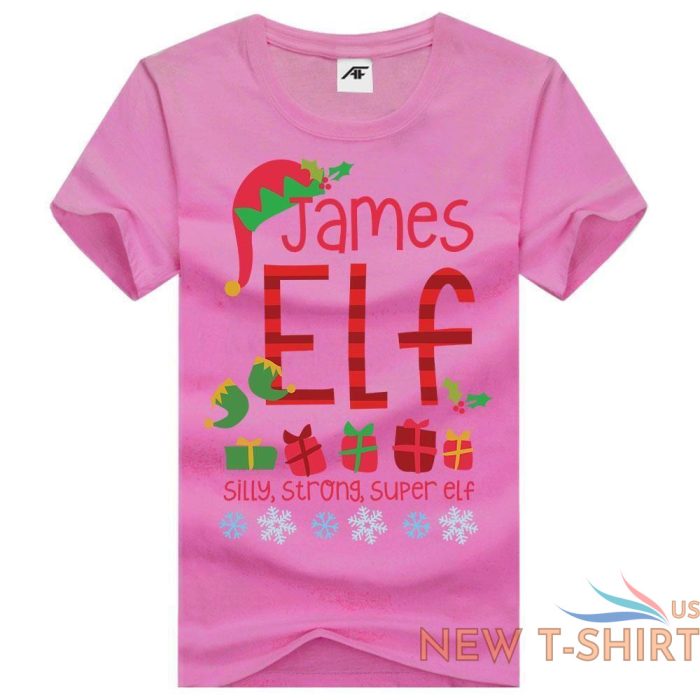 girls james elf print christmas t shirt womens xmas short sleeve party top tees 0.jpg