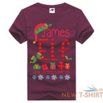 girls james elf print christmas t shirt womens xmas short sleeve party top tees 4.jpg