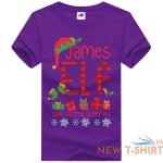 girls james elf print christmas t shirt womens xmas short sleeve party top tees 9.jpg