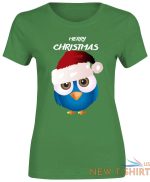 girls merry christmas bird print t shirt cotton tee ladies xmas short sleeve top 0.jpg