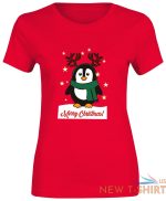 girls merry christmas print penguin t shirt cotton tee women short sleeve top 3.jpg