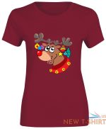 girls rudolph with xmas printed t shirt ladies crew neck 100 cotton top tee 6.jpg