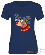 girls rudolph with xmas printed t shirt ladies crew neck 100 cotton top tee 7.jpg