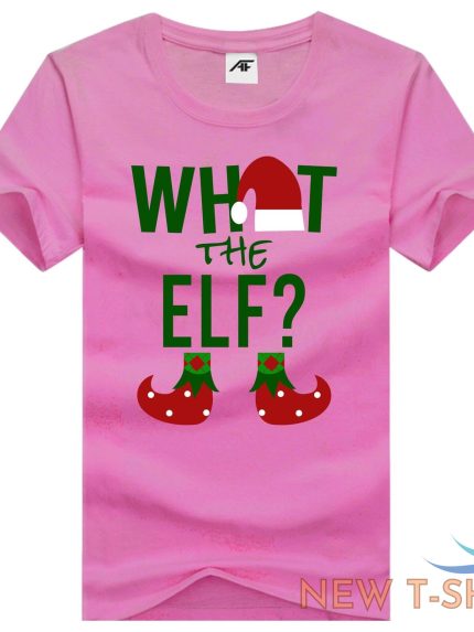 girls what the elf printed xmas t shirt short sleeves xmas party tees casual top 0 1.jpg