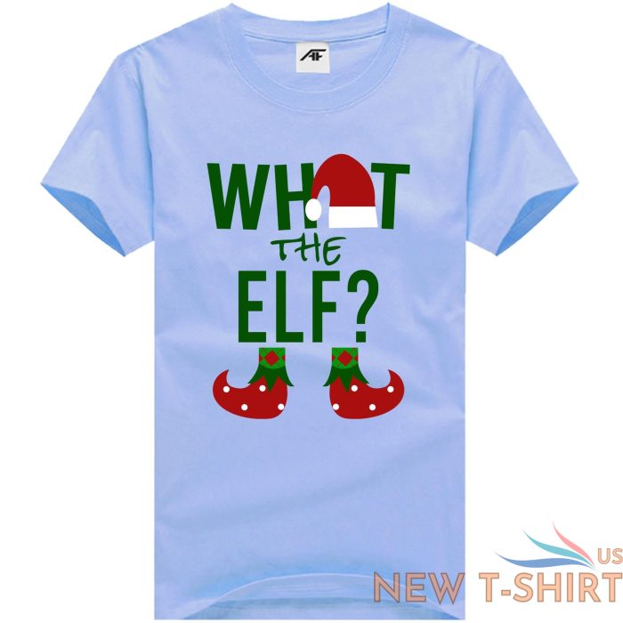 girls what the elf printed xmas t shirt short sleeves xmas party tees casual top 4 1.jpg