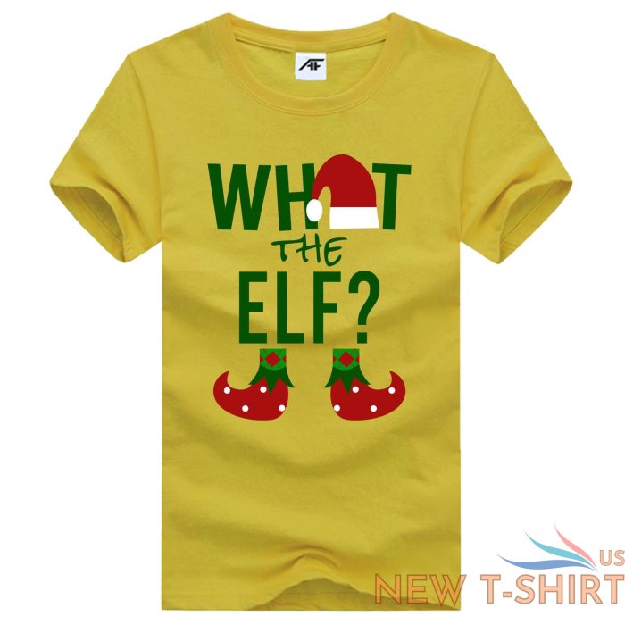 girls what the elf printed xmas t shirt short sleeves xmas party tees casual top 6 1.jpg