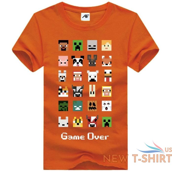 girls womens game over print t shirt funny crew neck 100 cotton top tees 8.jpg