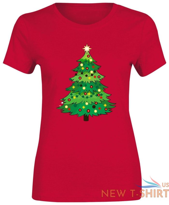 girls xmas tree print t shirt summer women christmas cotton tee short sleeve top 0.jpg