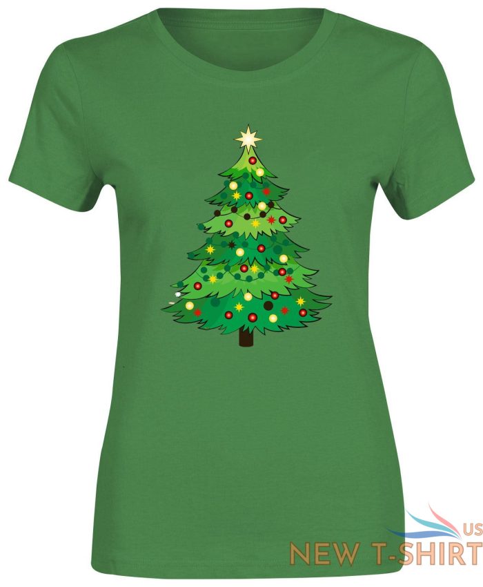 girls xmas tree print t shirt summer women christmas cotton tee short sleeve top 2.jpg