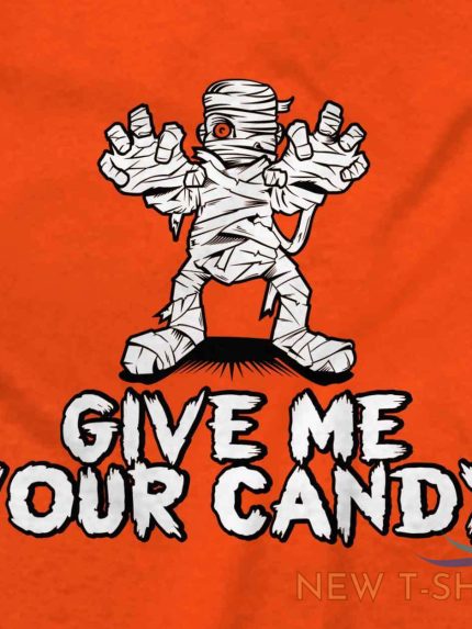give me your candy mummy halloween gift idea adult short sleeve crewneck tee 1 1.jpg