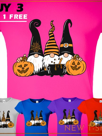 gnomes halloween pumpkin funny happy christmas women tshirt new holiday gift tee 0.jpg