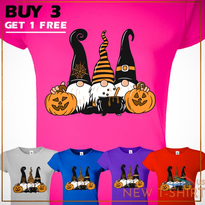 gnomes halloween pumpkin funny happy christmas women tshirt new holiday gift tee 0.jpg