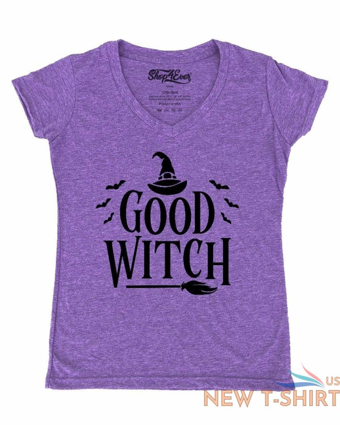 good witch blk women s v neck t shirt funny matching best friends halloween tee 0.jpg