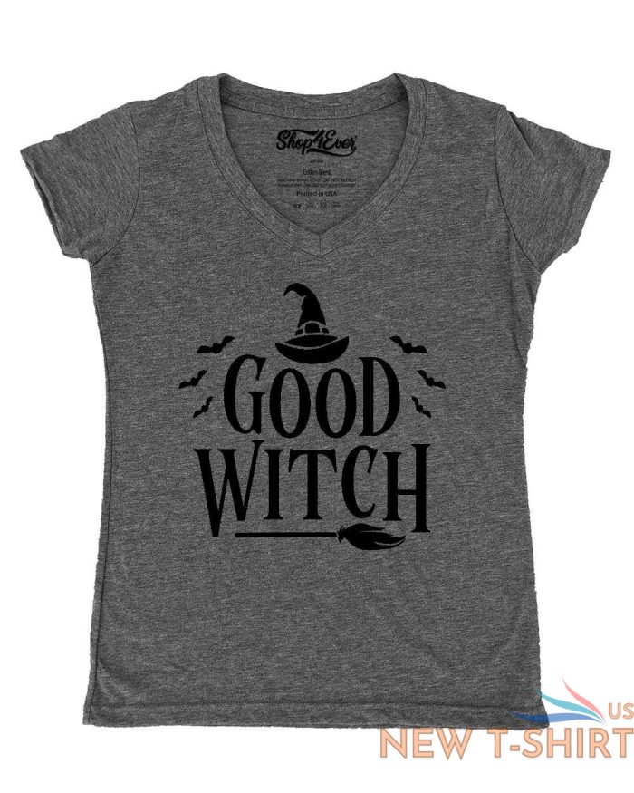 good witch blk women s v neck t shirt funny matching best friends halloween tee 5.jpg