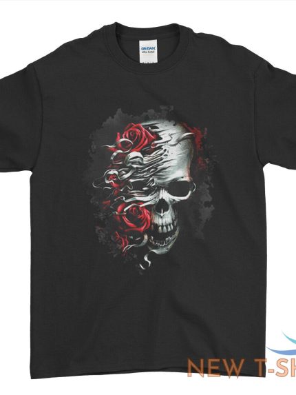 gothic skull t shirt spiral skull black halloween t shirt for men women kids 0.jpg