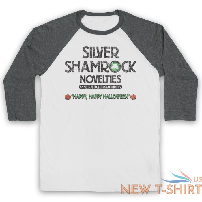 halloween 3 silver shamrock unofficial season of witch 3 4 sleeve baseball tee 0.jpg