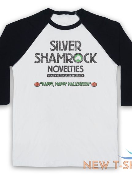 halloween 3 silver shamrock unofficial season of witch 3 4 sleeve baseball tee 1.jpg