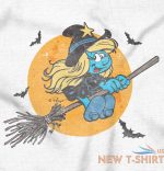 halloween flying witch smurfette v neck t shirt tees women 1.jpg