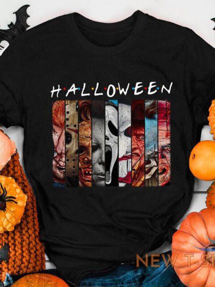 halloween horror movie t shirt creepy women graphic holiday gift top tee shirt 0.jpg