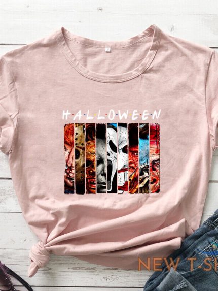 halloween horror movie t shirt creepy women graphic holiday gift top tee shirt 1.jpg