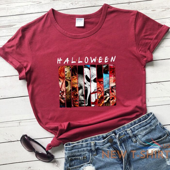 halloween horror movie t shirt creepy women graphic holiday gift top tee shirt 5.jpg