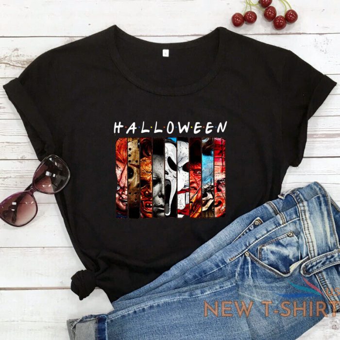 halloween horror movie t shirt creepy women graphic holiday gift top tee shirt 6.jpg