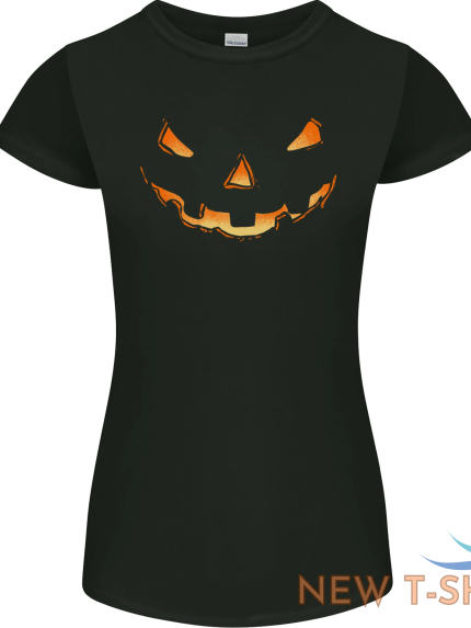 halloween k rbis gesicht lustig scary damen petite schnitt t shirt 0.png