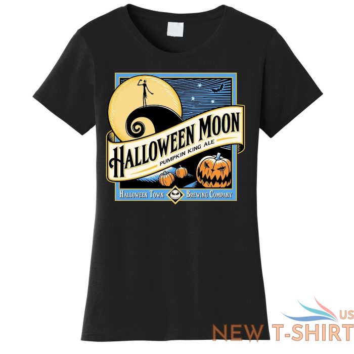 halloween moon town brewing company pumpkin king ale women s t shirt 0.jpg