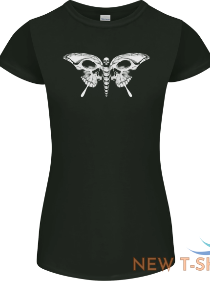 halloween skull night butterfly women small cut t shirt 0.png