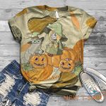 halloween womens pumpkin short sleeve party t shirt fancy blouse tunic tops us 3.jpg