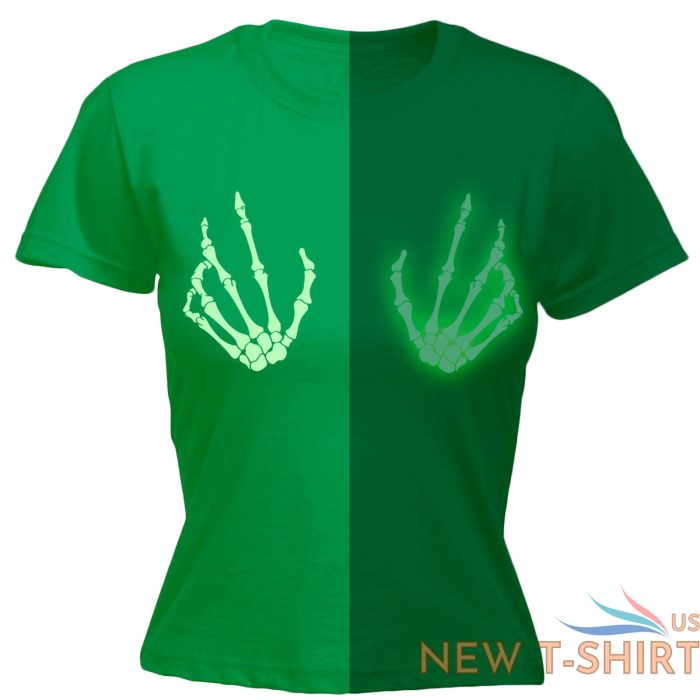 halloween womens t shirts boob glow in the dark funny fancy dress fitted t shirt 2 1.jpg