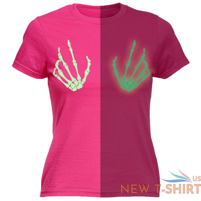 halloween womens t shirts boob glow in the dark funny fancy dress fitted t shirt 4 1.jpg