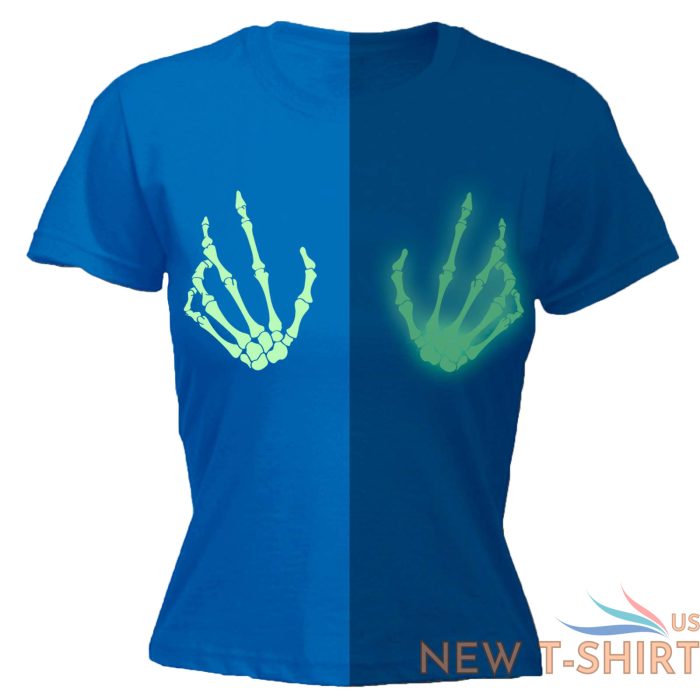 halloween womens t shirts boob glow in the dark funny fancy dress fitted t shirt 7 1.jpg