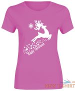 happy christmas reindeer stars top printed tshirt womens short sleeve tee lot 1 1.jpg