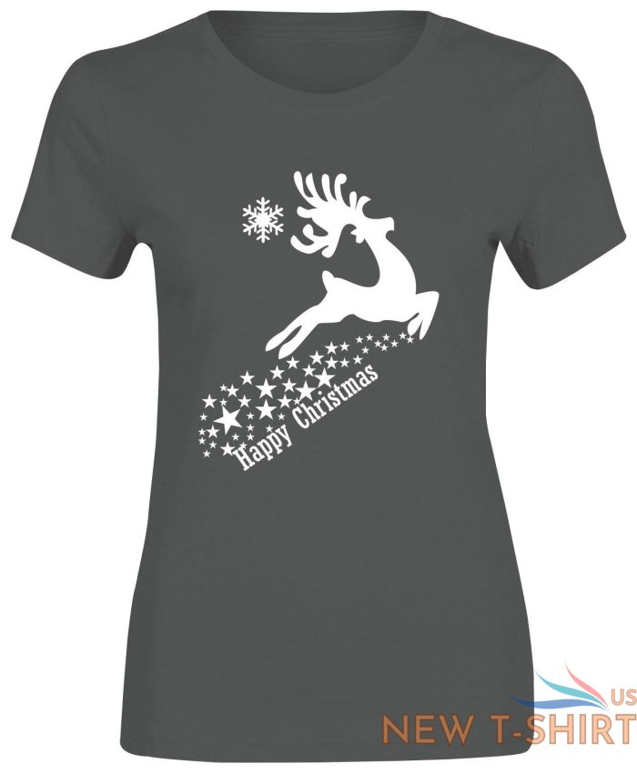 happy christmas reindeer stars top printed tshirt womens tee short sleeve lot 3 1.jpg