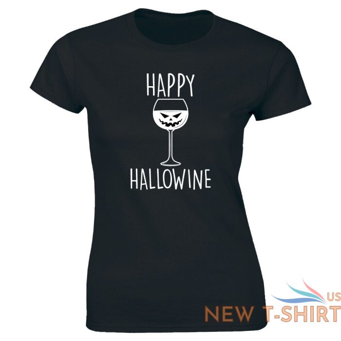 happy hallowine funny halloween wine drinker lover women s t shirt 0.jpg