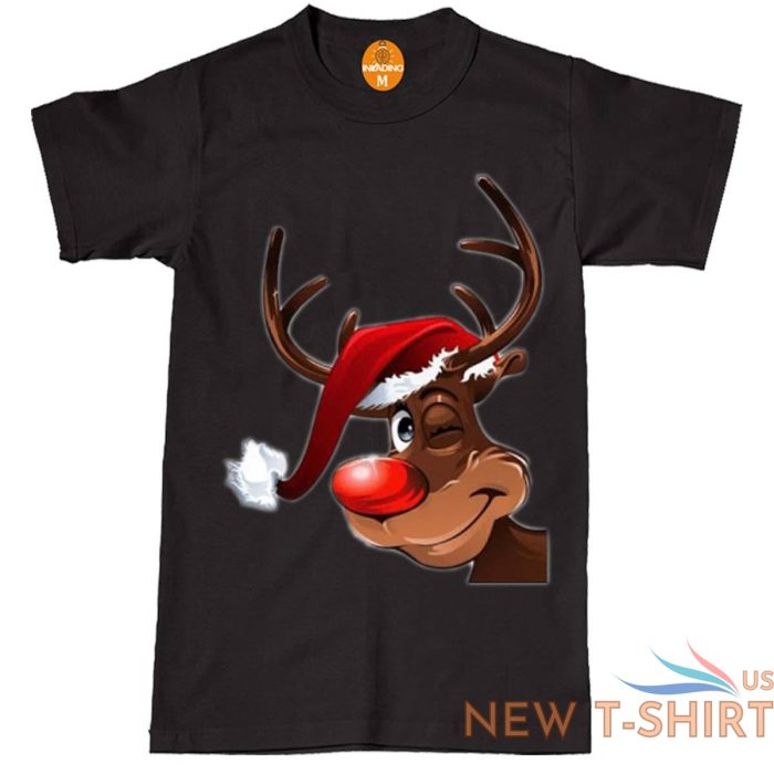 happy reindeer mens kids tshirt xmas christmas funny novelty santa top t shirt 2.jpg